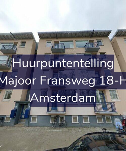 Foto gevel Huurpuntentelling voor Majoor Fransweg 18-H, Amsterdam