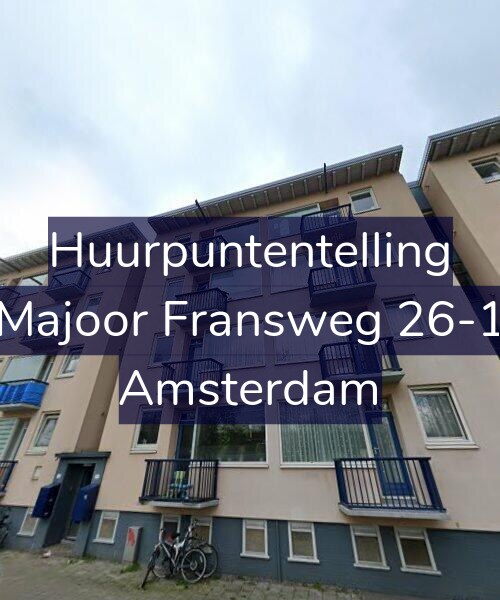Foto gevel Huurpuntentelling voor Majoor Fransweg 26-1, Amsterdam