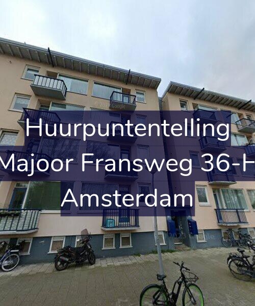 Foto gevel Huurpuntentelling voor Majoor Fransweg 36-H, Amsterdam