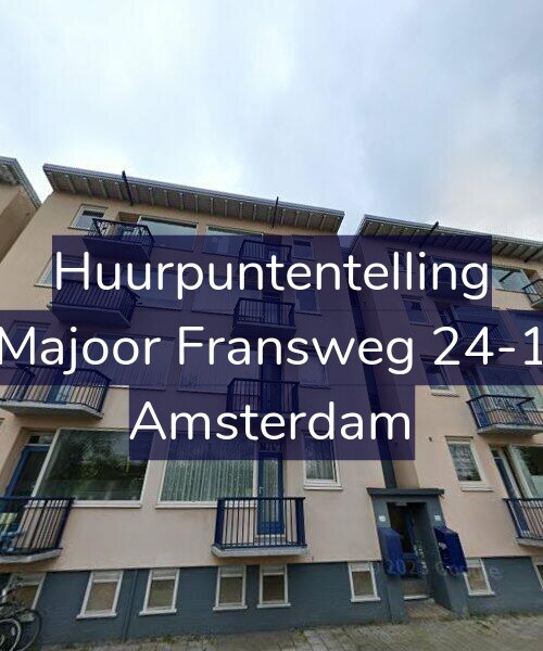 Foto gevel Huurpuntentelling voor Majoor Fransweg 24-1, Amsterdam