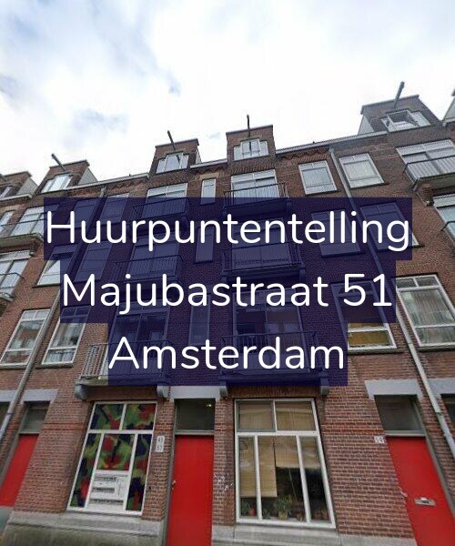 Foto gevel Huurpuntentelling voor Majubastraat 51, Amsterdam