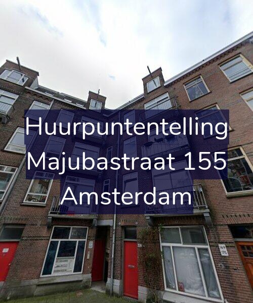 Foto gevel Huurpuntentelling voor Majubastraat 155, Amsterdam