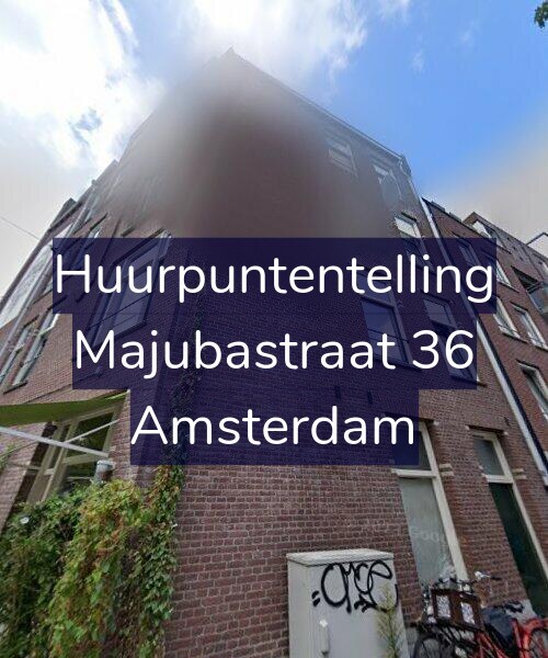 Foto gevel Huurpuntentelling voor Majubastraat 36, Amsterdam