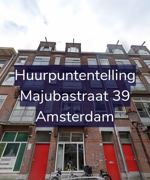 Foto gevel Huurpuntentelling voor Majubastraat 39, Amsterdam