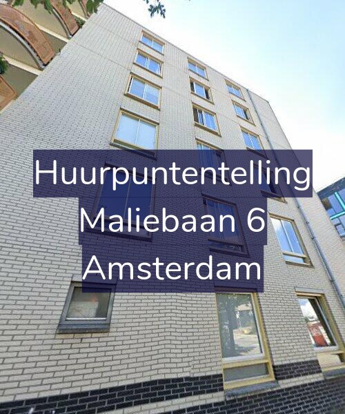 Foto gevel Huurpuntentelling voor Maliebaan 6, Amsterdam