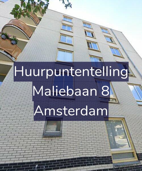 Foto gevel Huurpuntentelling voor Maliebaan 8, Amsterdam