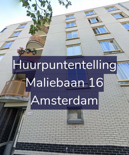 Foto gevel Huurpuntentelling voor Maliebaan 16, Amsterdam