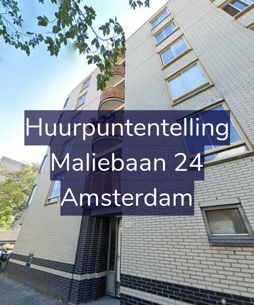 Foto gevel Huurpuntentelling voor Maliebaan 24, Amsterdam