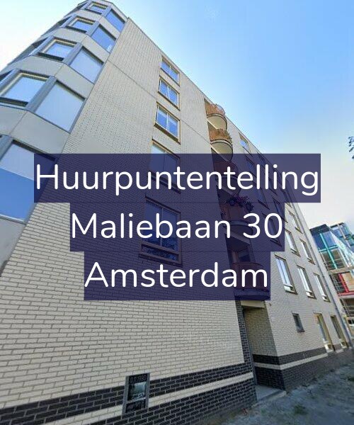 Foto gevel Huurpuntentelling voor Maliebaan 30, Amsterdam