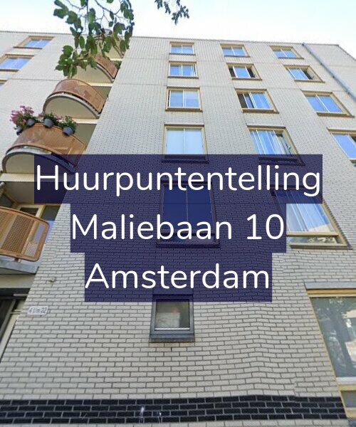 Foto gevel Huurpuntentelling voor Maliebaan 10, Amsterdam