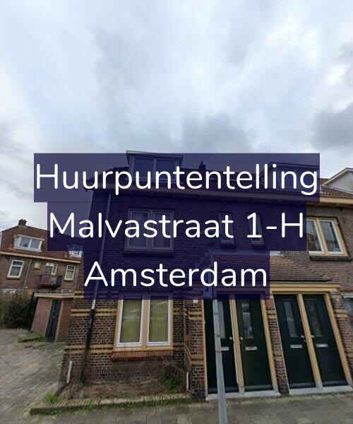 Foto gevel Huurpuntentelling voor Malvastraat 1-H, Amsterdam