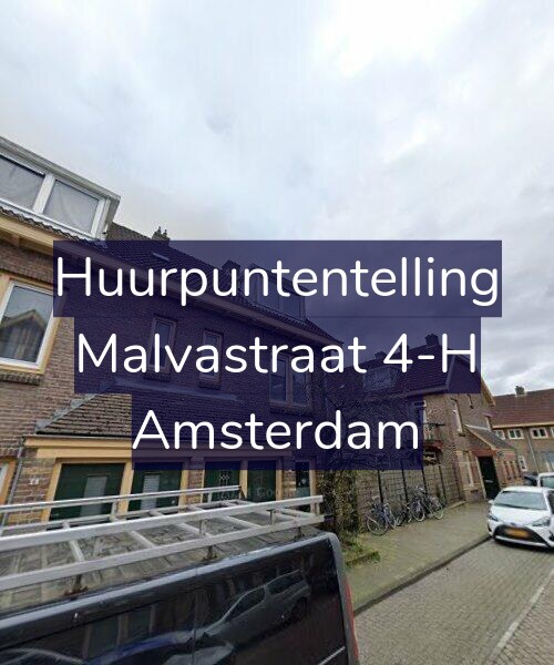 Foto gevel Huurpuntentelling voor Malvastraat 4-H, Amsterdam