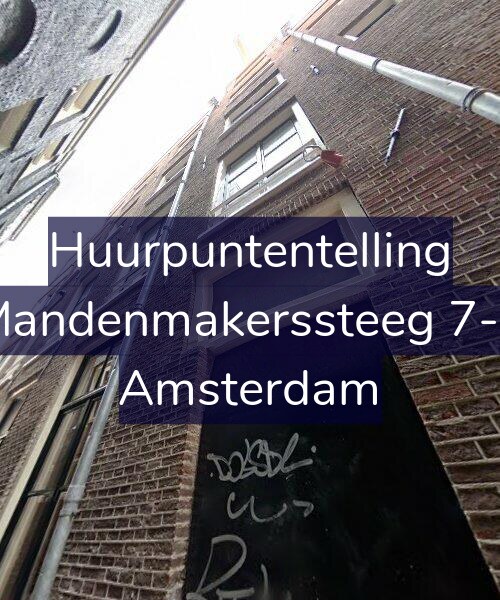 Foto gevel Huurpuntentelling voor Mandenmakerssteeg 7-3, Amsterdam