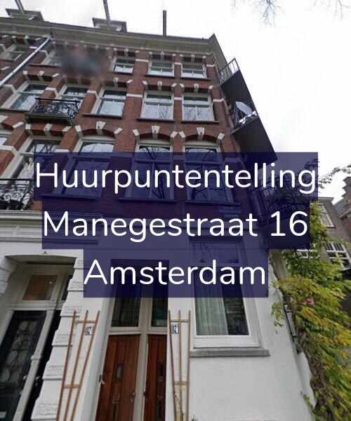 Foto gevel Huurpuntentelling voor Manegestraat 16, Amsterdam
