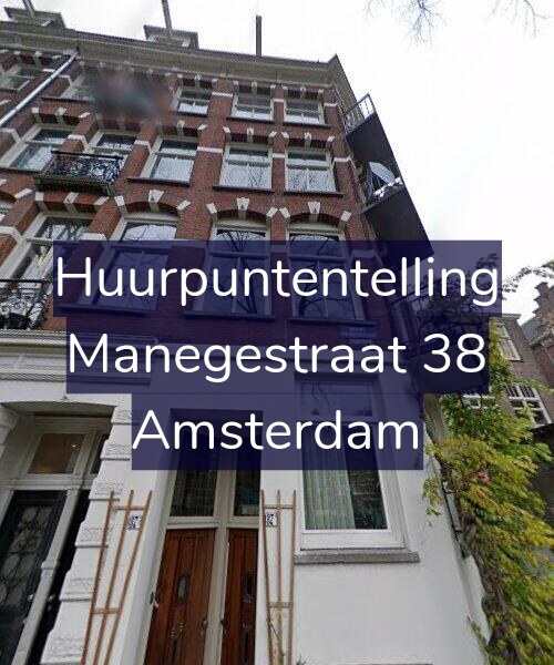 Foto gevel Huurpuntentelling voor Manegestraat 38, Amsterdam