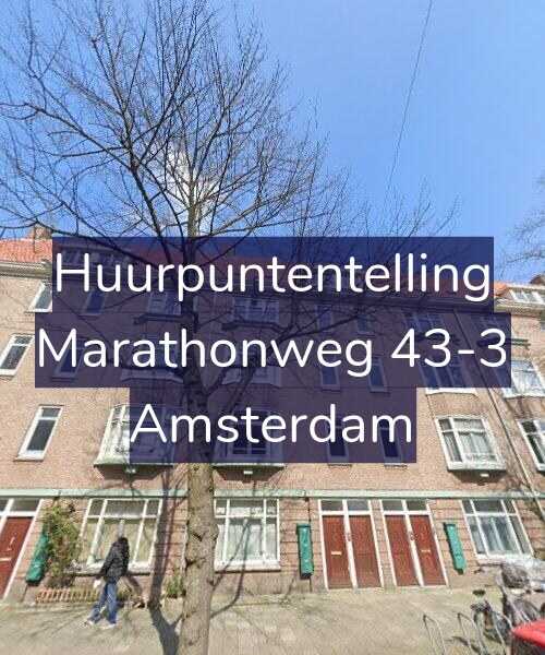 Foto gevel Huurpuntentelling voor Marathonweg 43-3, Amsterdam