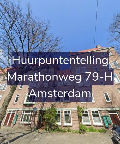 Foto gevel Huurpuntentelling voor Marathonweg 79-H, Amsterdam