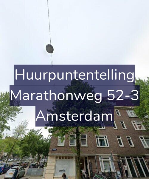 Foto gevel Huurpuntentelling voor Marathonweg 52-3, Amsterdam