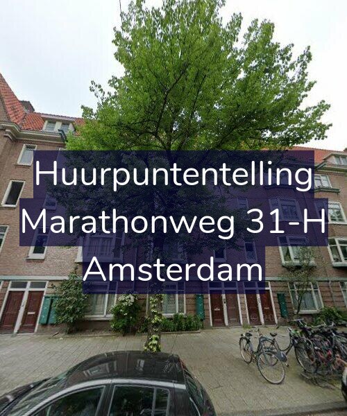 Foto gevel Huurpuntentelling voor Marathonweg 31-H, Amsterdam