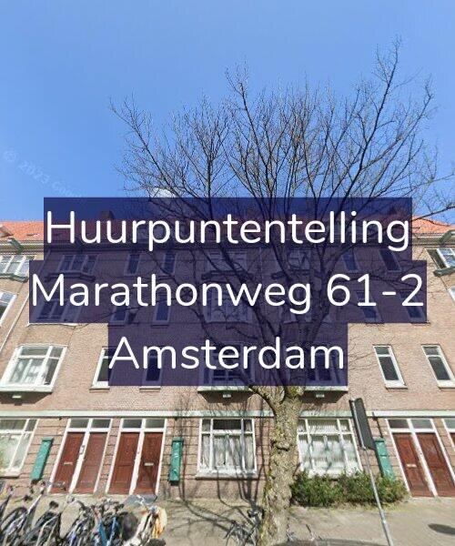 Foto gevel Huurpuntentelling voor Marathonweg 61-2, Amsterdam