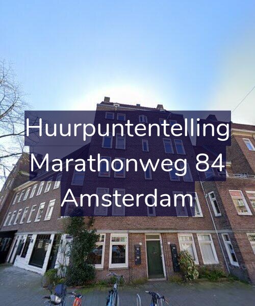 Foto gevel Huurpuntentelling voor Marathonweg 84, Amsterdam