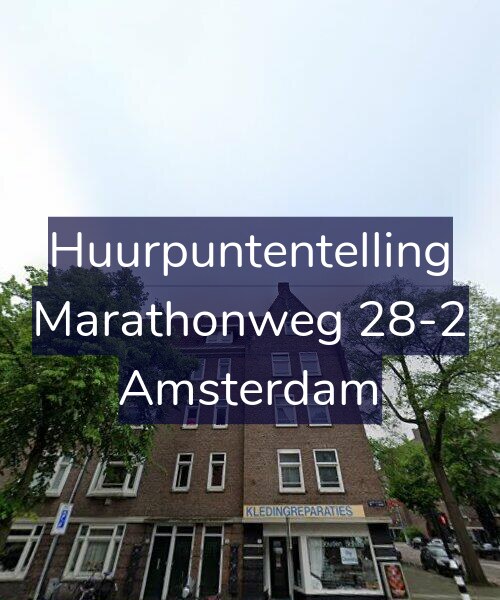Foto gevel Huurpuntentelling voor Marathonweg 28-2, Amsterdam