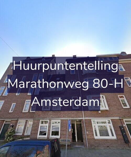 Foto gevel Huurpuntentelling voor Marathonweg 80-H, Amsterdam