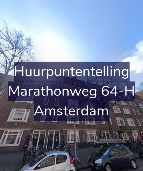 Foto gevel Huurpuntentelling voor Marathonweg 64-H, Amsterdam