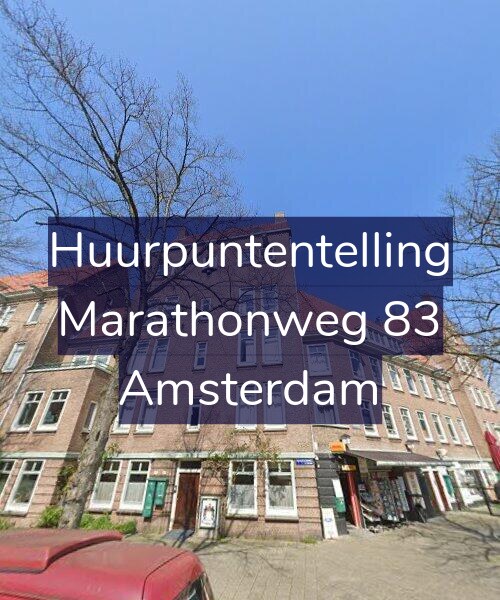 Foto gevel Huurpuntentelling voor Marathonweg 83, Amsterdam