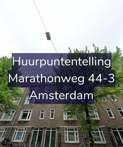 Foto gevel Huurpuntentelling voor Marathonweg 44-3, Amsterdam