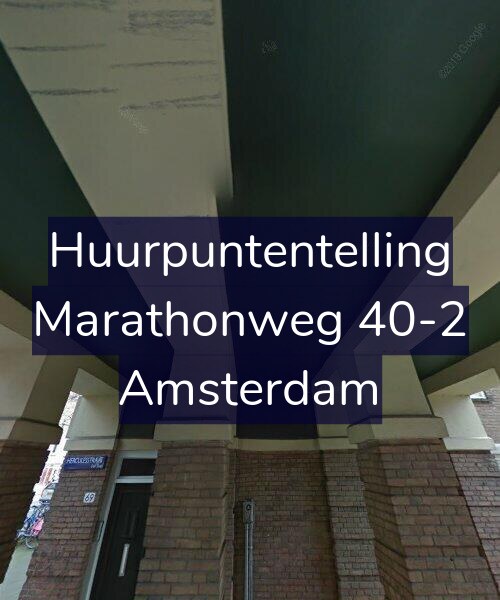 Foto gevel Huurpuntentelling voor Marathonweg 40-2, Amsterdam