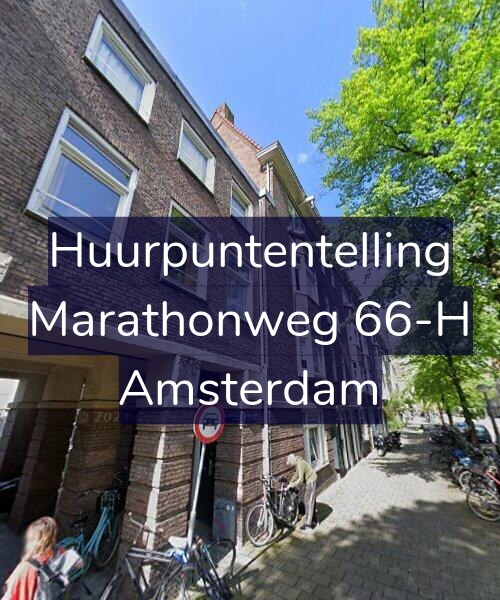Foto gevel Huurpuntentelling voor Marathonweg 66-H, Amsterdam