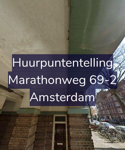 Foto gevel Huurpuntentelling voor Marathonweg 69-2, Amsterdam