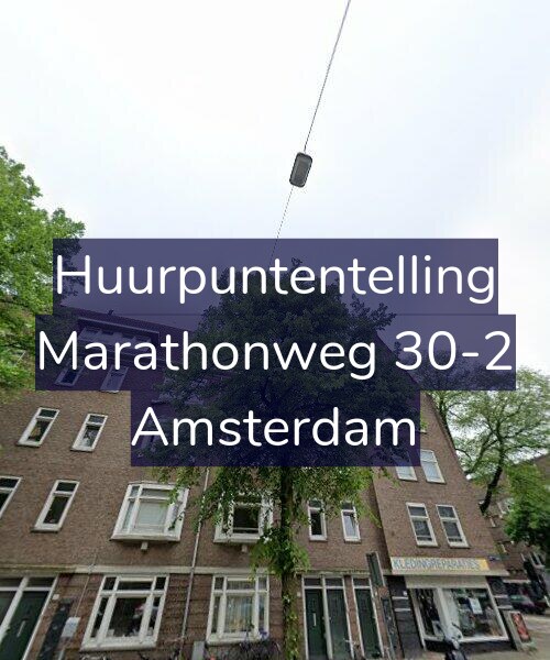 Foto gevel Huurpuntentelling voor Marathonweg 30-2, Amsterdam