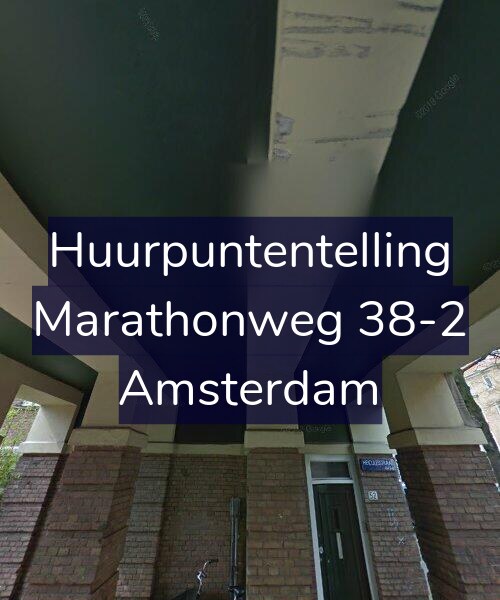 Foto gevel Huurpuntentelling voor Marathonweg 38-2, Amsterdam