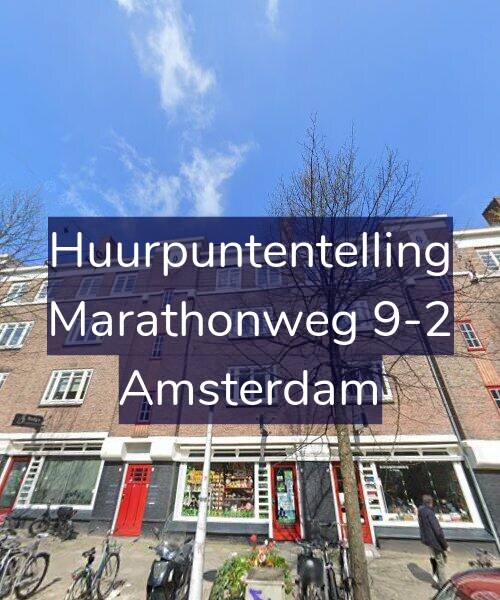 Foto gevel Huurpuntentelling voor Marathonweg 9-2, Amsterdam