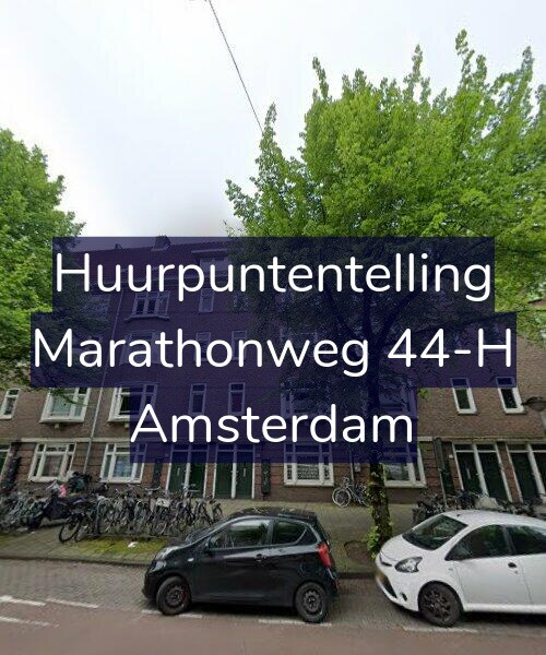 Foto gevel Huurpuntentelling voor Marathonweg 44-H, Amsterdam