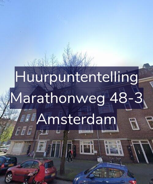Foto gevel Huurpuntentelling voor Marathonweg 48-3, Amsterdam
