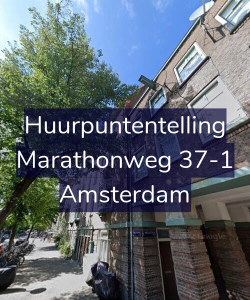 Foto gevel Huurpuntentelling voor Marathonweg 37-1, Amsterdam