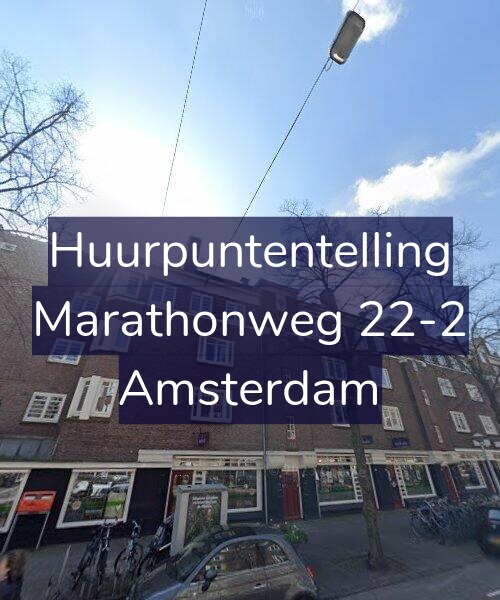Foto gevel Huurpuntentelling voor Marathonweg 22-2, Amsterdam