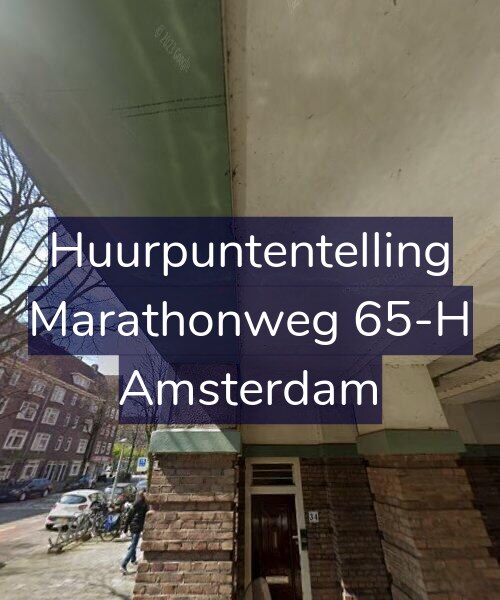 Foto gevel Huurpuntentelling voor Marathonweg 65-H, Amsterdam