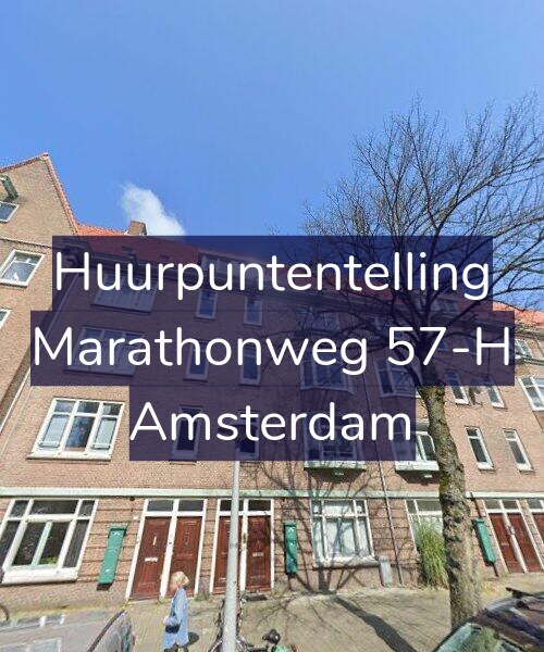 Foto gevel Huurpuntentelling voor Marathonweg 57-H, Amsterdam