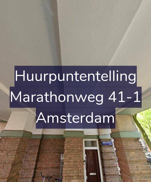 Foto gevel Huurpuntentelling voor Marathonweg 41-1, Amsterdam