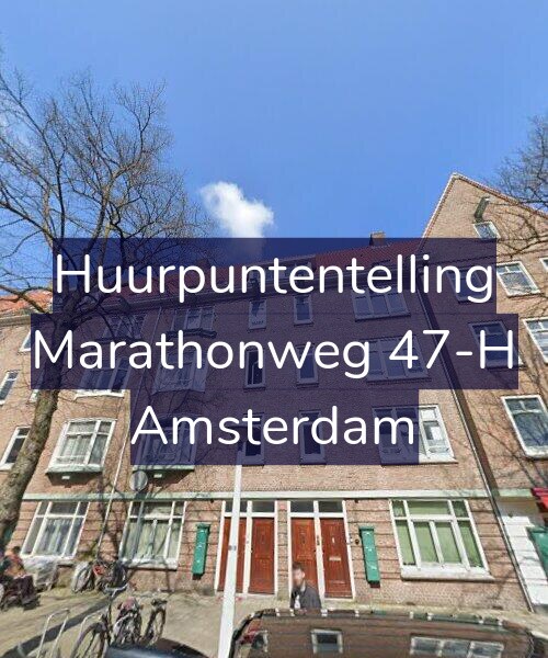 Foto gevel Huurpuntentelling voor Marathonweg 47-H, Amsterdam