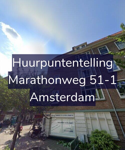 Foto gevel Huurpuntentelling voor Marathonweg 51-1, Amsterdam