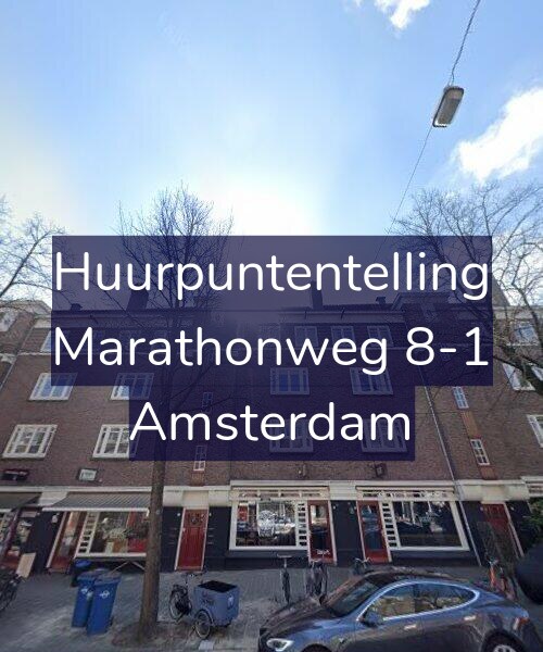 Foto gevel Huurpuntentelling voor Marathonweg 8-1, Amsterdam