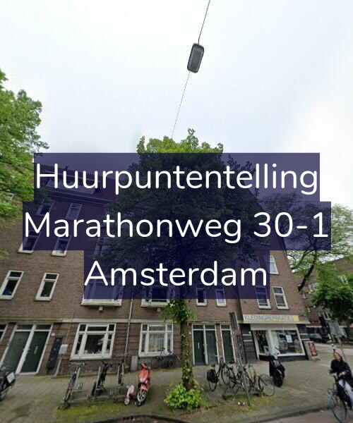 Foto gevel Huurpuntentelling voor Marathonweg 30-1, Amsterdam