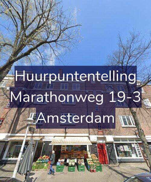 Foto gevel Huurpuntentelling voor Marathonweg 19-3, Amsterdam