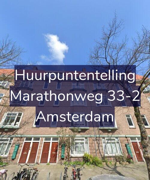 Foto gevel Huurpuntentelling voor Marathonweg 33-2, Amsterdam