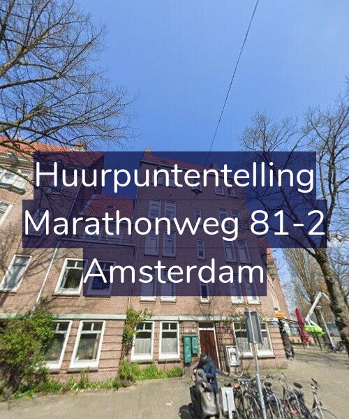 Foto gevel Huurpuntentelling voor Marathonweg 81-2, Amsterdam